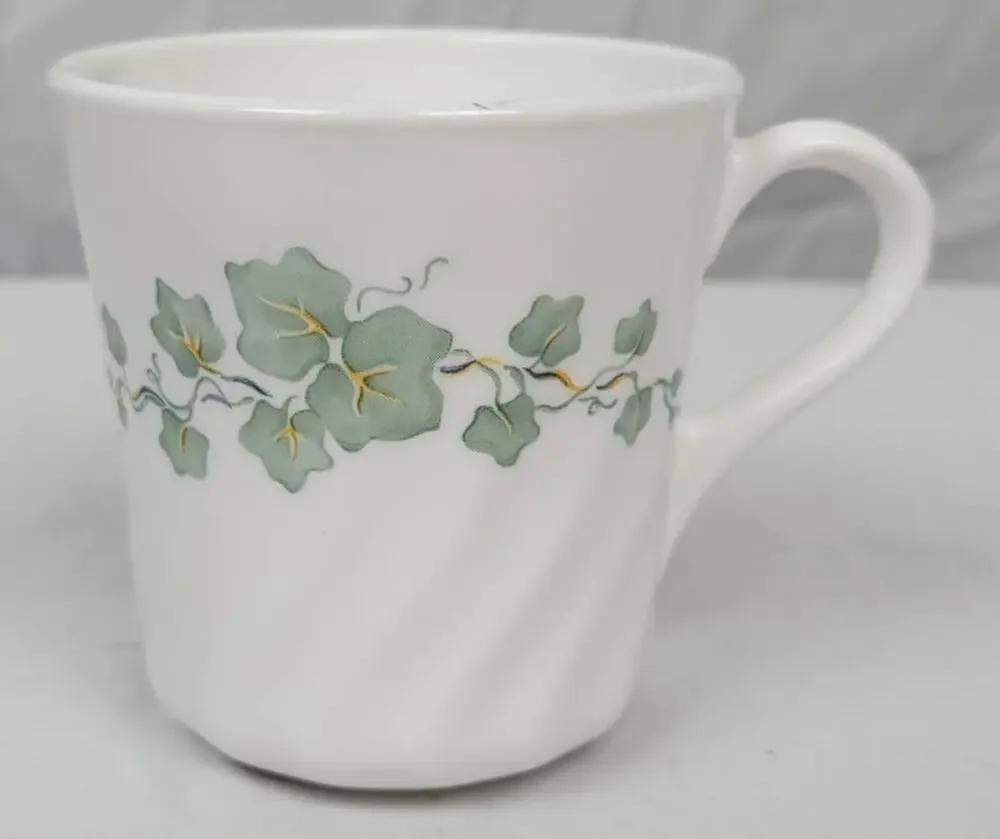 Corning Ware Corelle Callaway Swirl Ivy Tea Coffee Cup Mug